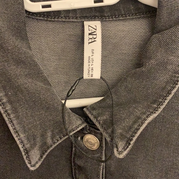 Zara button up denim dress - Picture 2 of 3